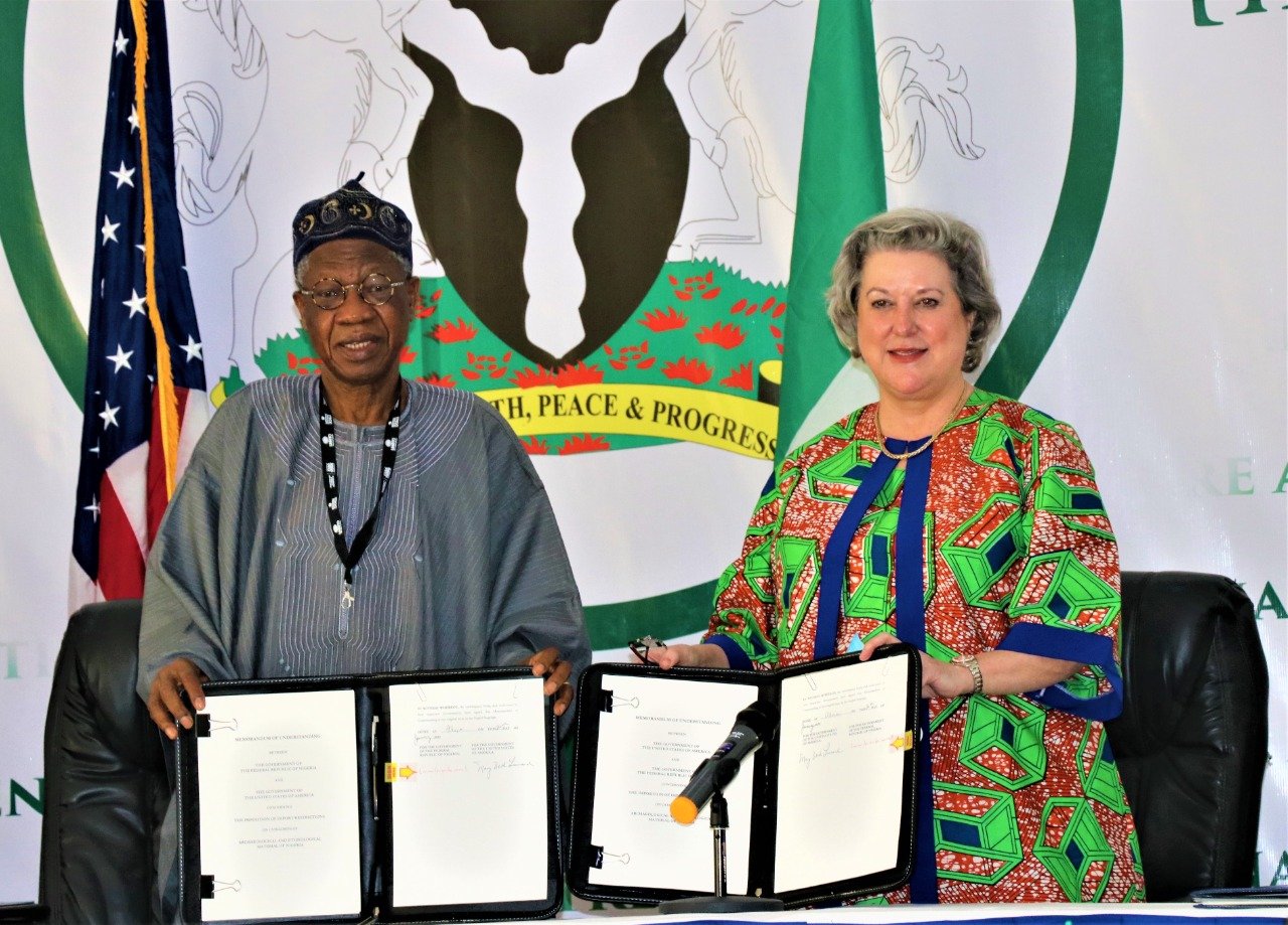 Nigeria signs agreement with US Government over stolen art