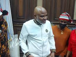 Nnamdi Kanu arrives court in same clothes against court order