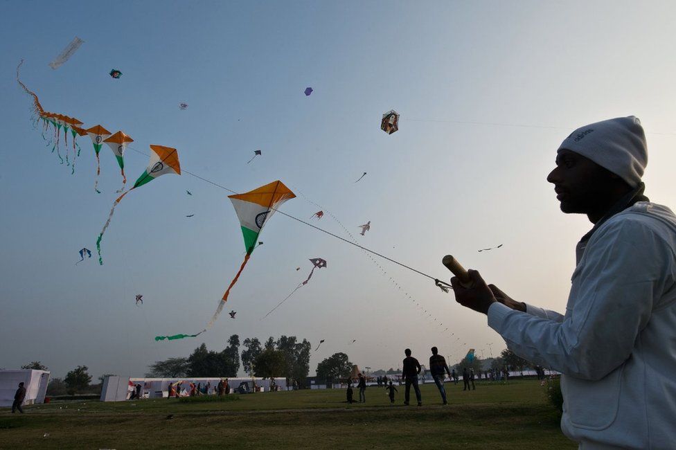 Boy, six, dies in India after throat cut by glass-coated kite string