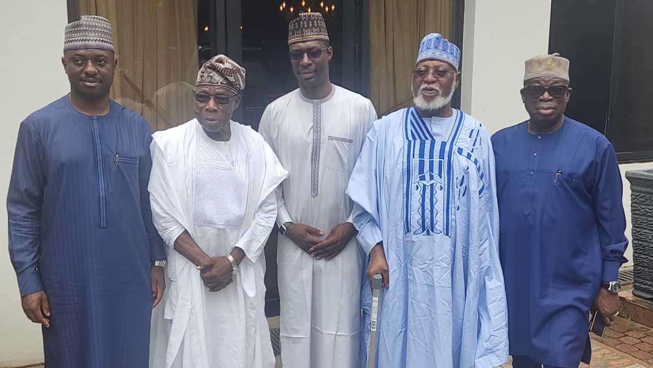 Unveiling 2023 agenda, OBJ meets with Abdulsalami and IBB