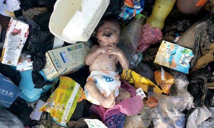 Day-old-baby retrieved from dumpster by LAWMA officials in Ikoyi