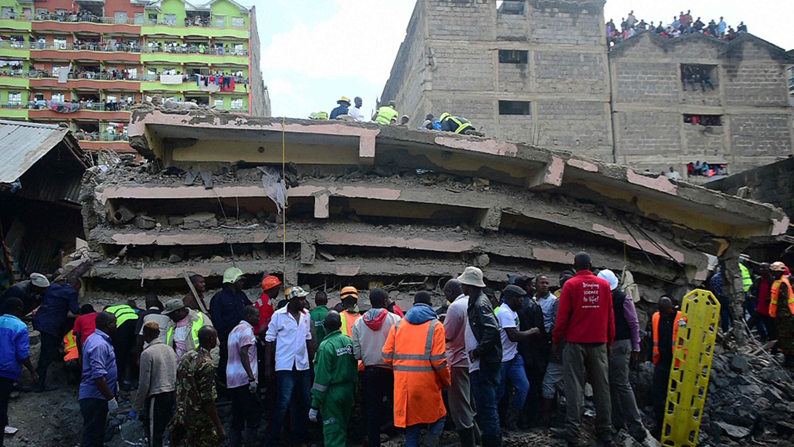 Five persons die as six-storey building collapses in Nairobi