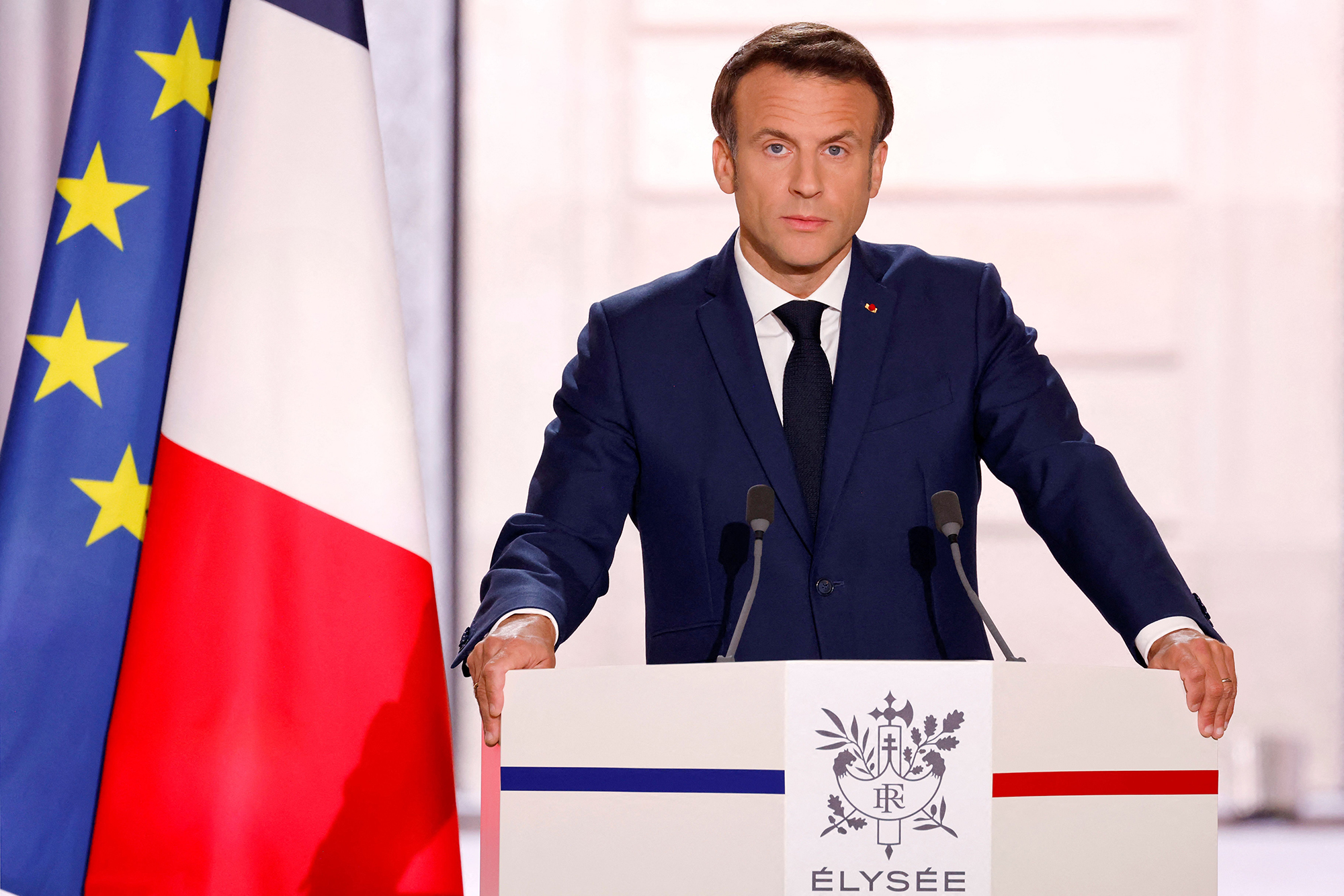 French President calls on Israel to protect civilians