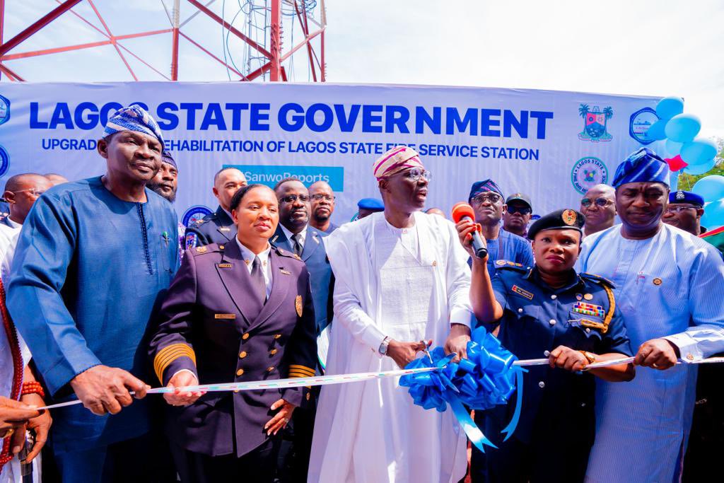 Sanwo-Olu inaugurates upgraded headquarters, three new fire stations