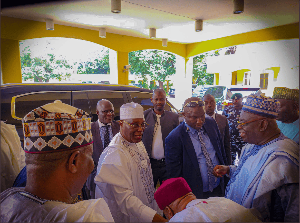 Atiku, Okowa visit Babangida in Minna