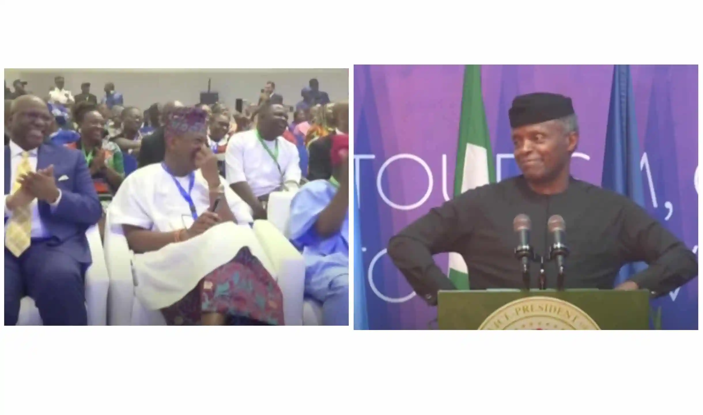 Osinbajo entertains audience, sings ‘Buga’ at UNWTO conference