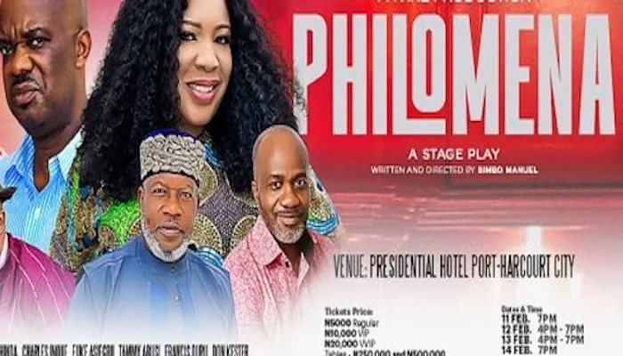 ‘Philomena’ returns to Port Harcourt at Christmas