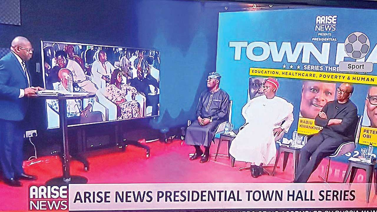 Tinubu absent as Atiku, Obi, Kwankwaso spar at Arise TV debate