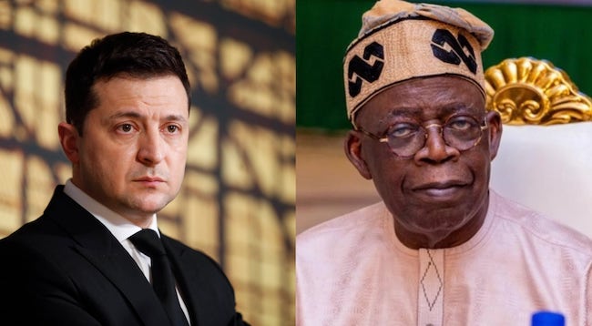 Zelensky congratulates Tinubu, invites President-elect to Ukraine on state