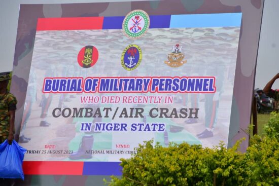 Military holds mass burial for personnel killed in Niger State ambush