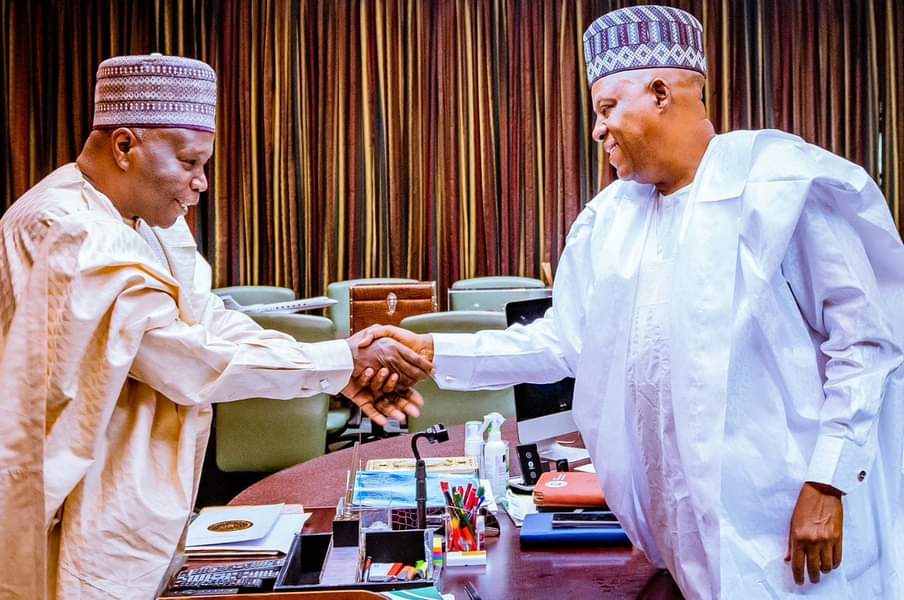 Gombe Governor felicitates with Vice President Shettima at 57