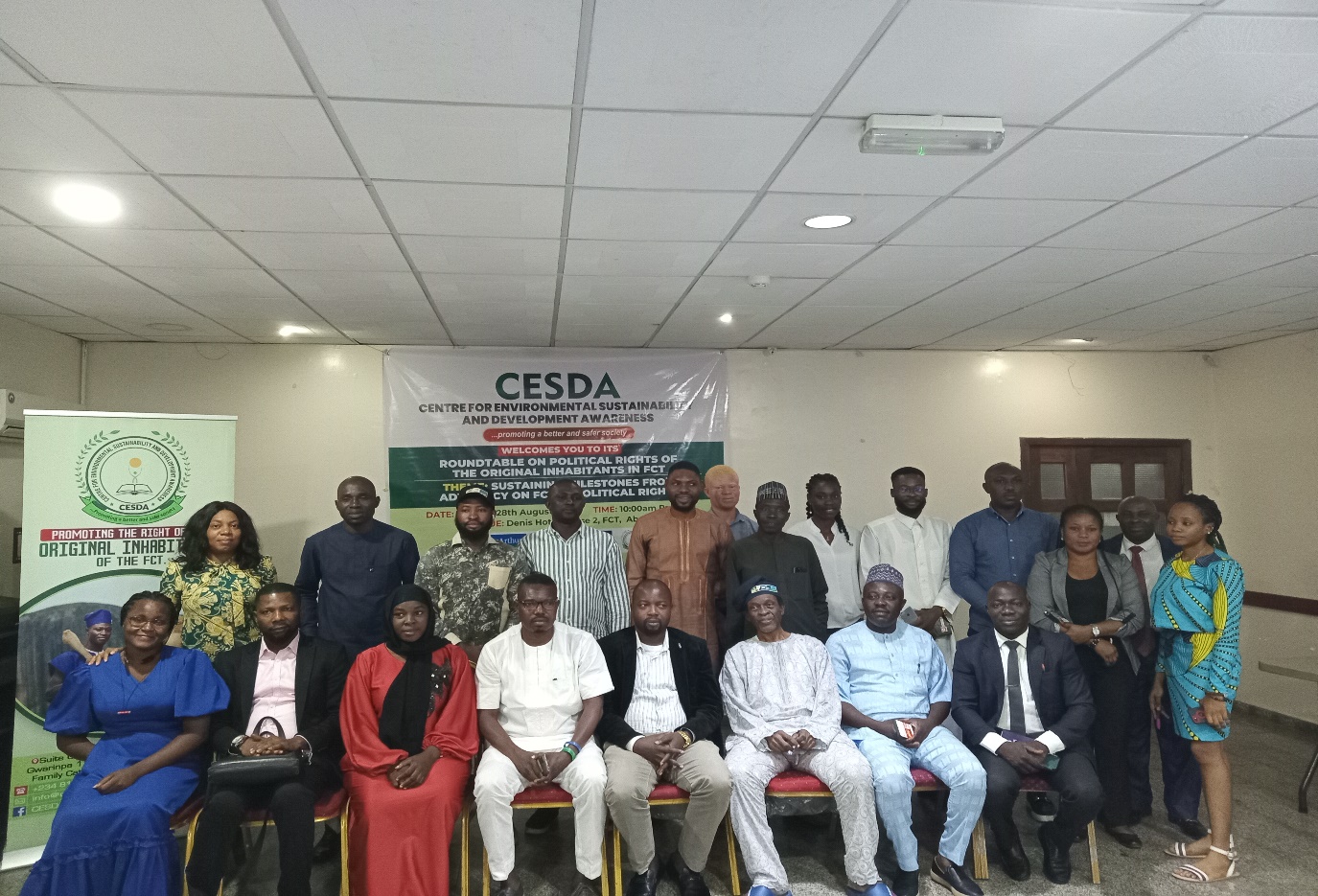 CESDA advocates promotion of rights of Original Inhabitants in FCT