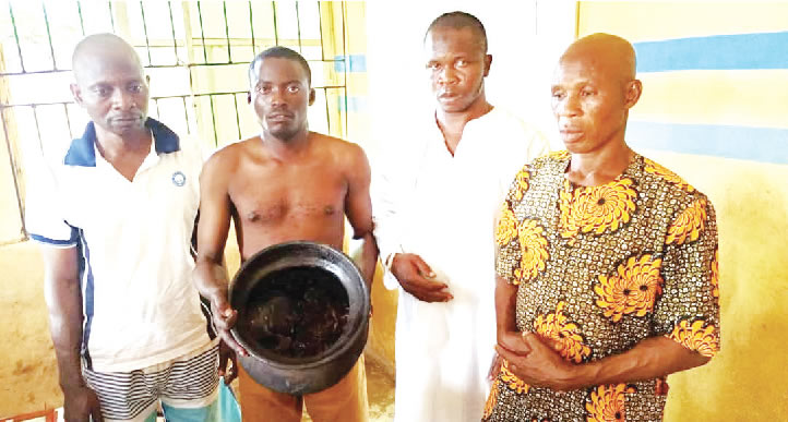 Pastor, three others arrested with human skull in Ogun