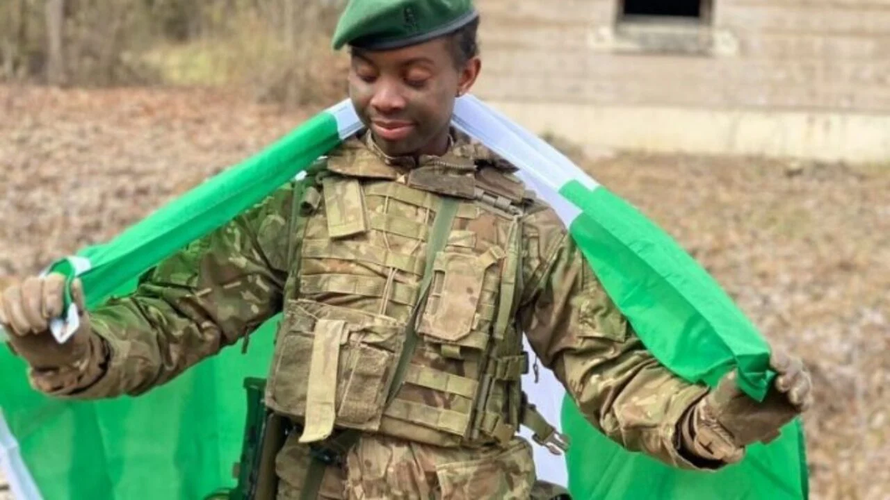 First Lady extols 1st Nigerian female British military academy graduate