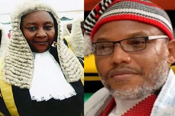 Justice Binta Nyako withdraws from Nnamdi Kanu’s trial