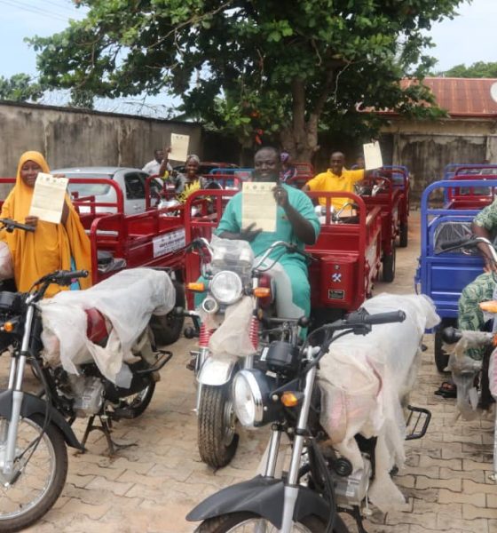 VCDP distributes tricycles to rural farmers in Kogi