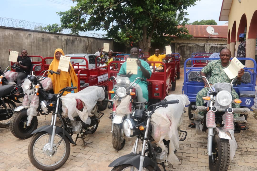 VCDP distributes tricycles to rural farmers in Kogi