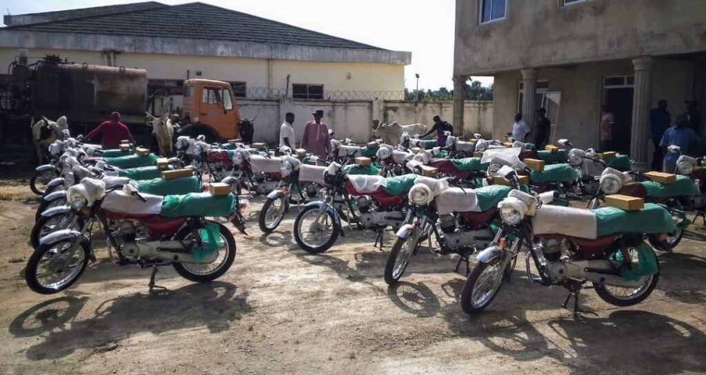 Lawmaker empowers constituents with motorcycles to cushion economic hardship