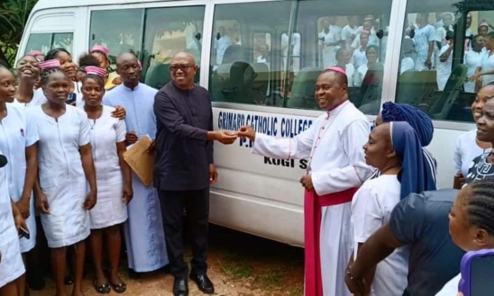 Peter Obi Fulfills Pledge, Donates Bus, N5m to Kogi Nursing College